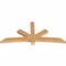 Ekena Millwork Alberta Smooth Timber Gable Bracket, Western Red Cedar, 84"W x 38"H x 3 1/2"D x 5 1/2"F, 11/12 Pitch GBW084X38X0406ALB00SWR - alternate 4
